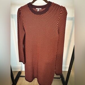 COS Red and Black Patterned Dress